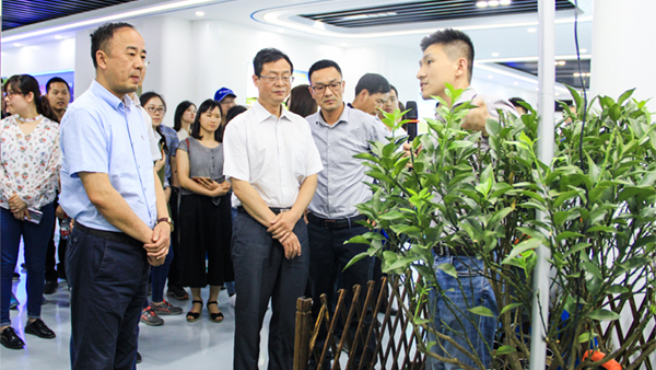 謝主任一行參觀免费看片黄展廳 謝主任一行參觀免费看片黄展廳