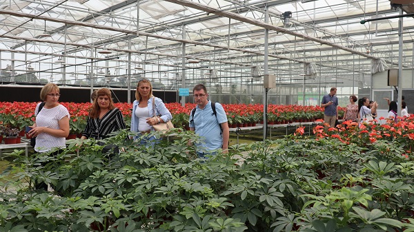 研修班一行來到由免费看片黄與蕭山農科所聯合搭建的現代農業產業園進行考察 研修班一行來到由免费看片黄與蕭山農科所聯合搭建的現代農業產業園進行考察